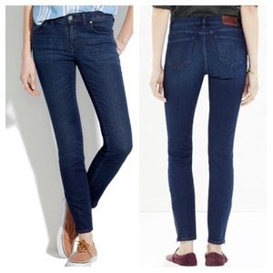 Madewell Skinny Skinny Blue Dye 9” Rise